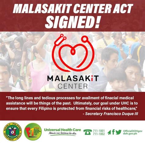 PRRD SIGNS MALASAKIT CENTER ACT .
